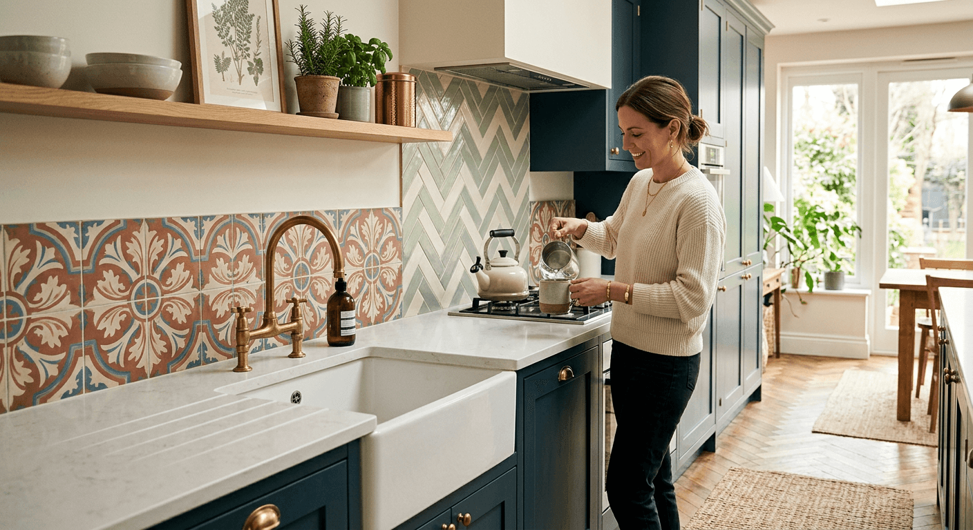 Featured image for Kitchen Tiles Ideas: UK Trends, Styles & What's Next for 2024